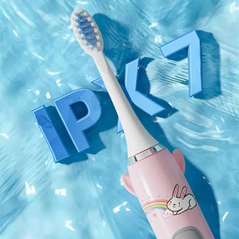 Children Electric Toothbrush, Cartoon Pattern Battery Powered Soft Brush, Rechargeable Toothbrush Children Electric Toothbrush, Cartoon Pattern Battery Powered Soft Brush, Rechargeable Toothbrush